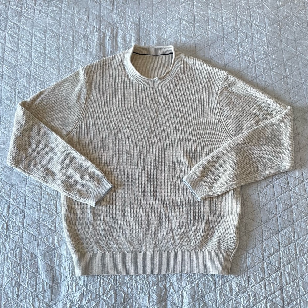 Long Sleeve Sweater – Beige (Men’s Large)
